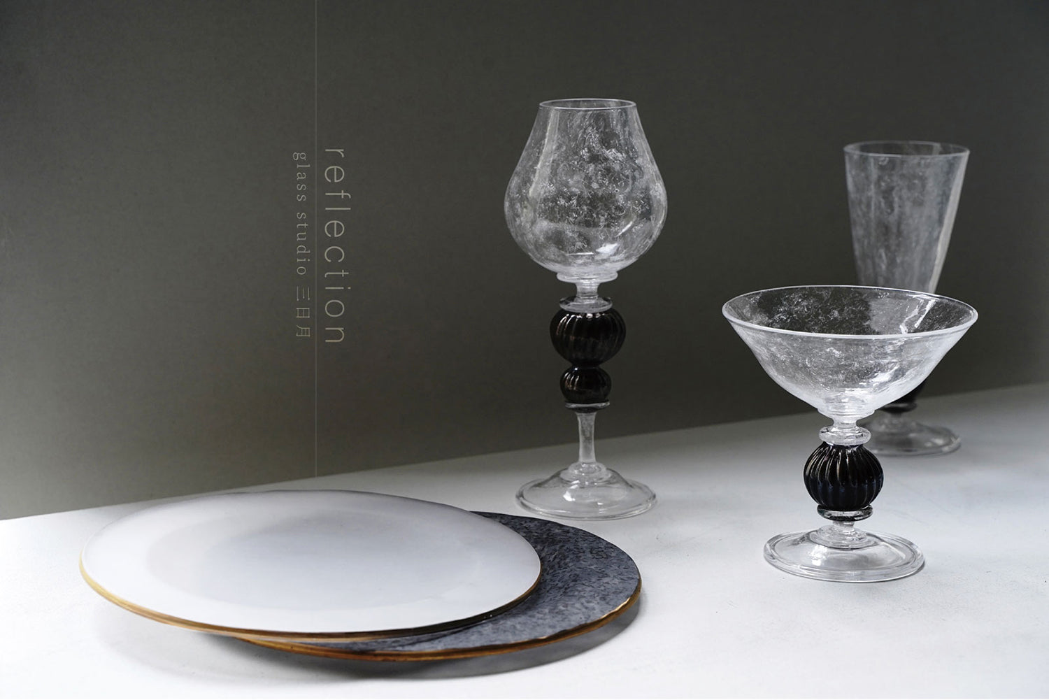 "reflection"  glass studio 三日月